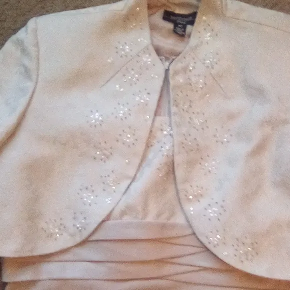 R &amp;M Richard Petite Women Formal Bridal Evening Wedding Prom Dress  14P