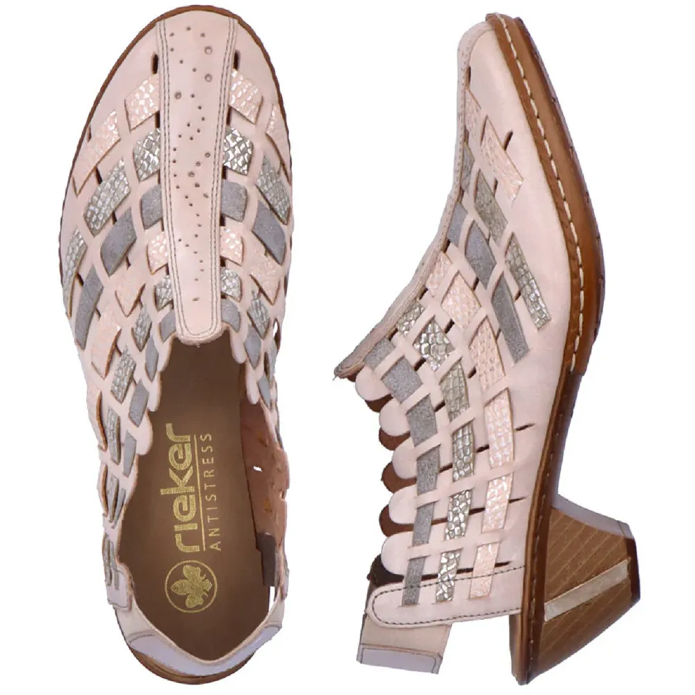 Rieker 46778-64 (Cuba) Clay Light Rose Shoes