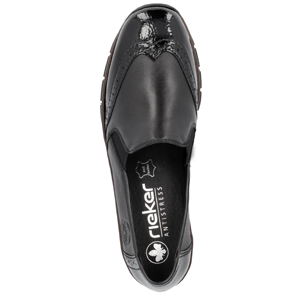 Rieker 53776-00 (Wand) Black Shoes