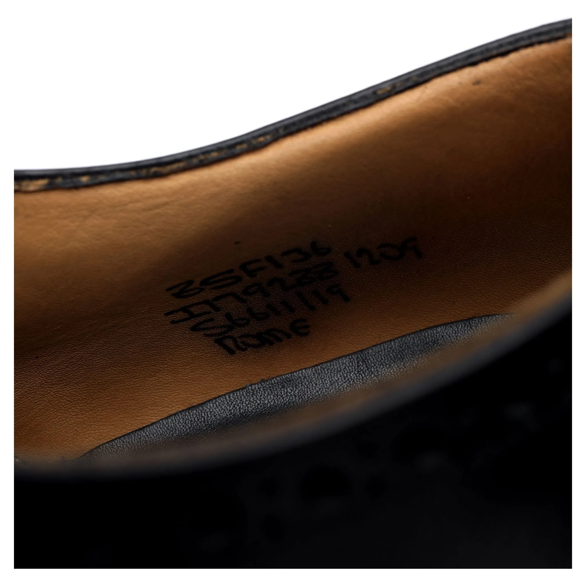 'Rome' Black Leather Oxford Brogue UK 8.5 F