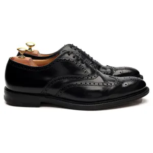 'Rome' Black Leather Oxford Brogue UK 8.5 F