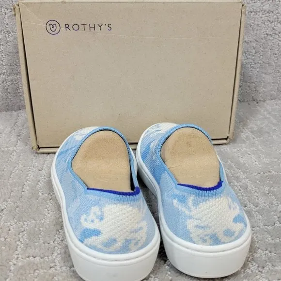 Rothy's The Kids Sneaker Blue Octopus Camo Toddler Little Kids Size 11,12,13, 2