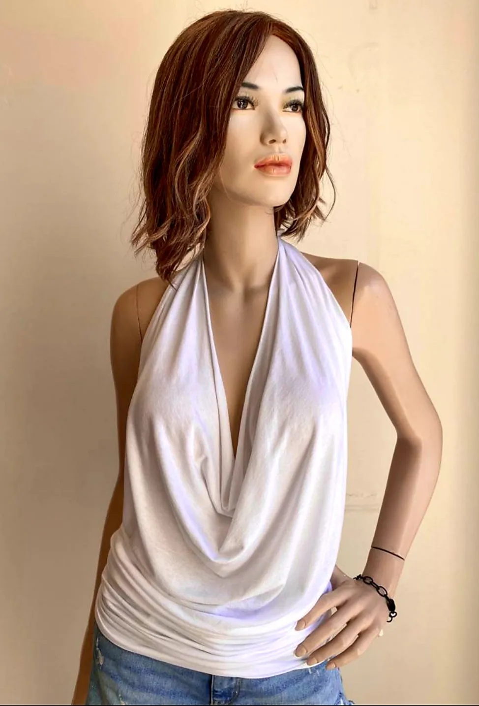 Rubber Ducky Cowl Neck Blouse