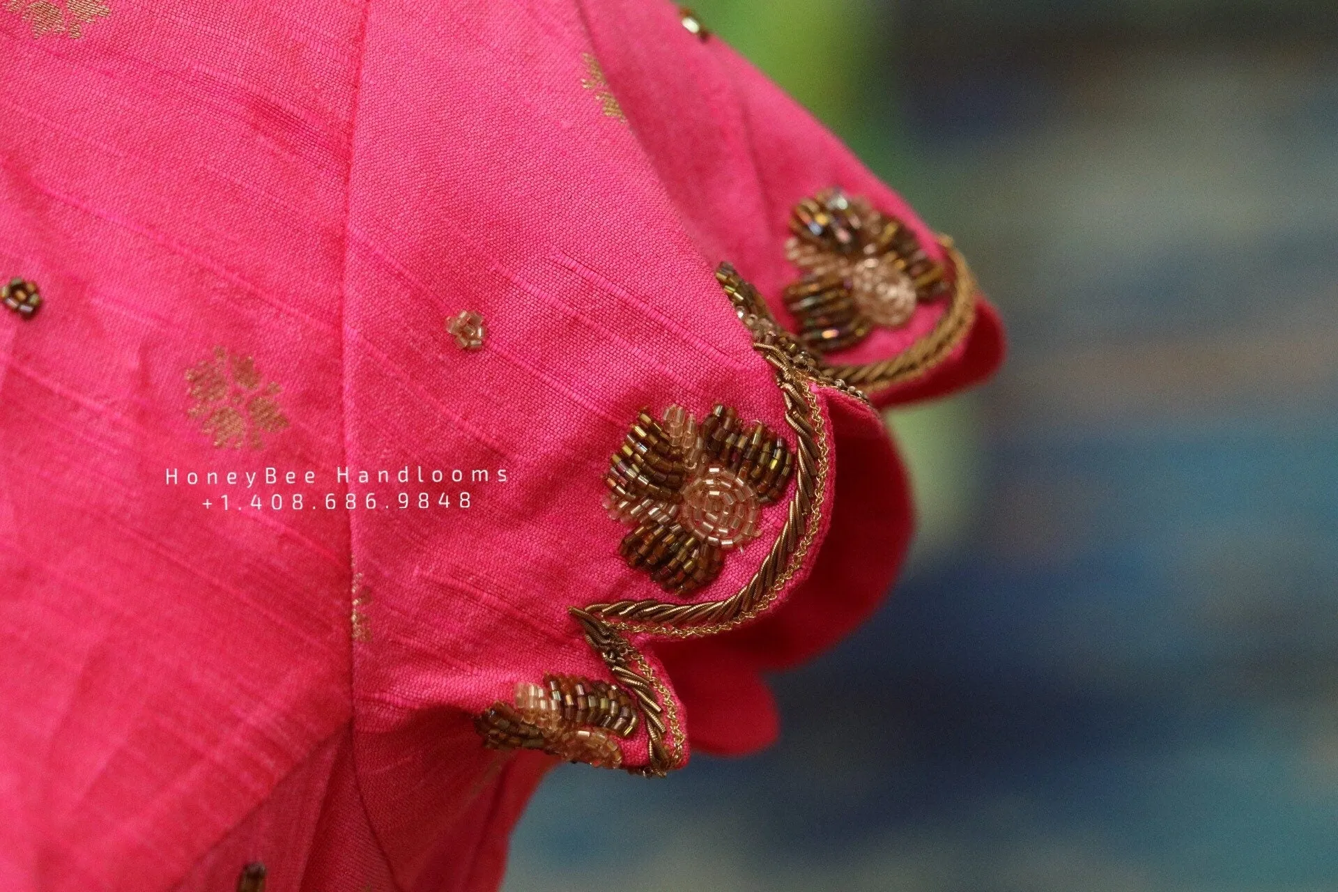 Ruffle Sleeves Dress | Floral Dress| Georgette |Flowy |Lyte weight |Indian Dress | Evening wear |Partywear Dress Indian | HoneyBee Handlooms
