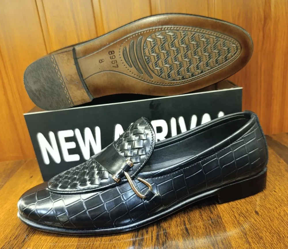 S Side Buckle Black Formal Shoes