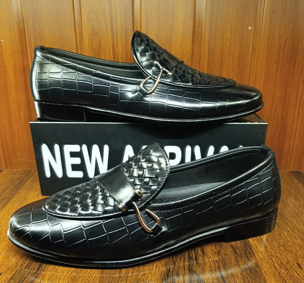 S Side Buckle Black Formal Shoes
