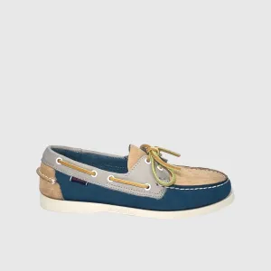 SEBAGO PORTLAND SPINAKKER BLUE/CAMEL/GREY