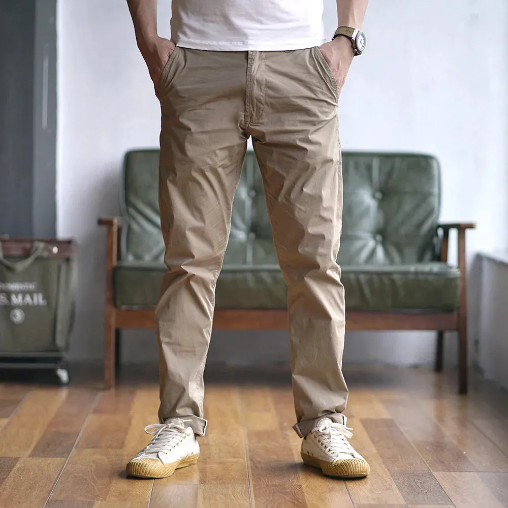 Simple Men's Thin Quick-Drying Stretch Casual Pencil Pants - Slim Straight Business Trousers