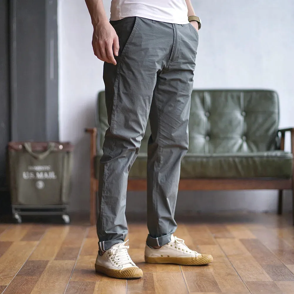 Simple Men's Thin Quick-Drying Stretch Casual Pencil Pants - Slim Straight Business Trousers