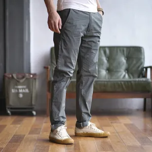 Simple Men's Thin Quick-Drying Stretch Casual Pencil Pants - Slim Straight Business Trousers