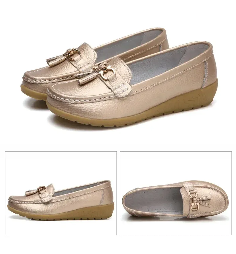 Slip-On Loafers for Women - Ballet Flats, Moccasins, Casual Sneakers, Zapatos Mujer, Flat Shoes for Women
