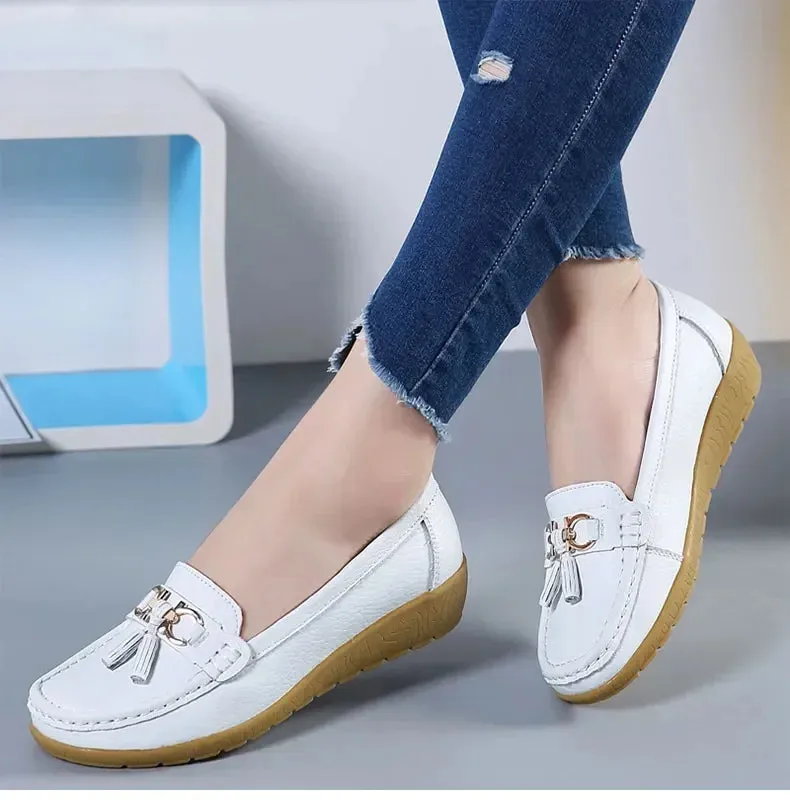 Slip-On Loafers for Women - Ballet Flats, Moccasins, Casual Sneakers, Zapatos Mujer, Flat Shoes for Women