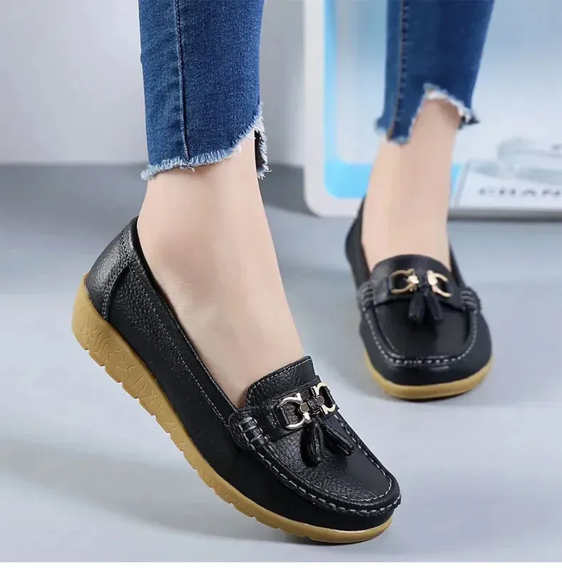 Slip-On Loafers for Women - Ballet Flats, Moccasins, Casual Sneakers, Zapatos Mujer, Flat Shoes for Women