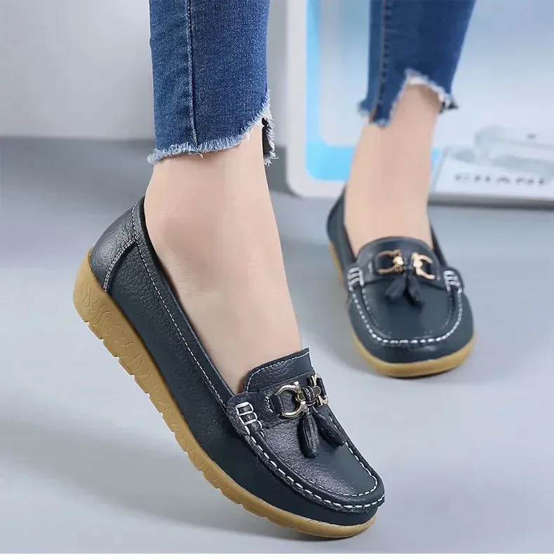 Slip-On Loafers for Women - Ballet Flats, Moccasins, Casual Sneakers, Zapatos Mujer, Flat Shoes for Women