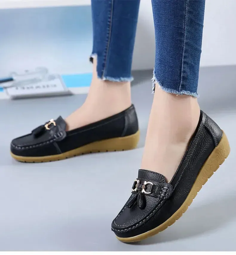 Slip-On Loafers for Women - Ballet Flats, Moccasins, Casual Sneakers, Zapatos Mujer, Flat Shoes for Women