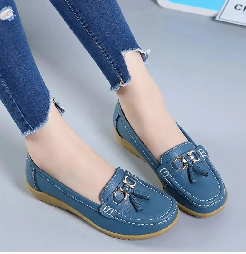 Slip-On Loafers for Women - Ballet Flats, Moccasins, Casual Sneakers, Zapatos Mujer, Flat Shoes for Women