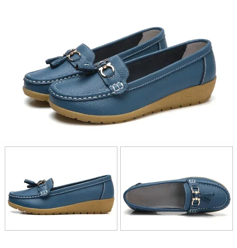 Slip-On Loafers for Women - Ballet Flats, Moccasins, Casual Sneakers, Zapatos Mujer, Flat Shoes for Women