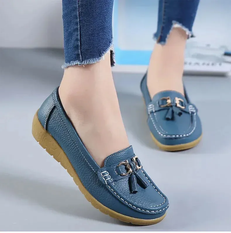 Slip-On Loafers for Women - Ballet Flats, Moccasins, Casual Sneakers, Zapatos Mujer, Flat Shoes for Women