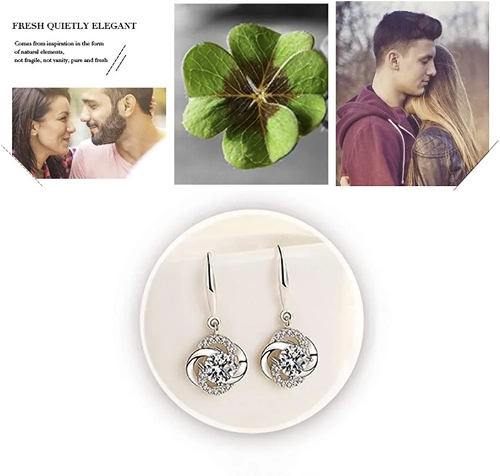 Sterling Silver  Dangle Drop Earrings