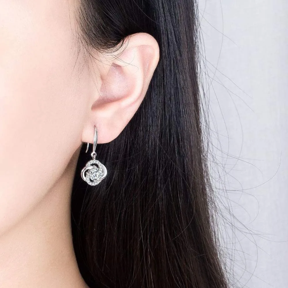 Sterling Silver  Dangle Drop Earrings