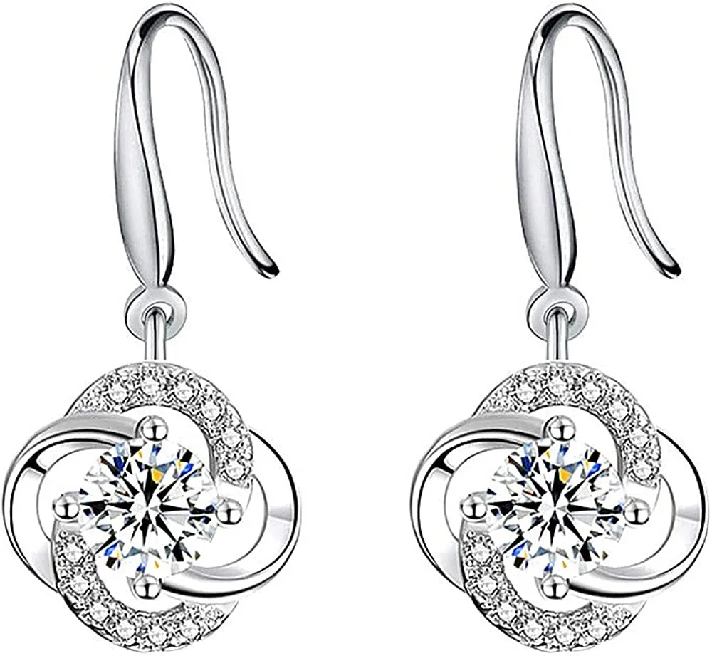 Sterling Silver  Dangle Drop Earrings