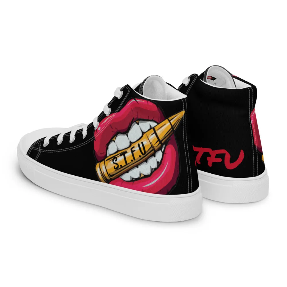 STFU Classic Logo Men’s High Top Canvas Shoes
