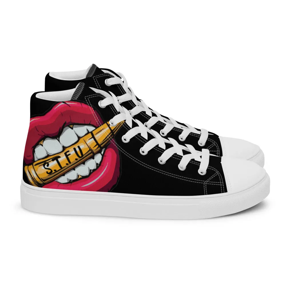 STFU Classic Logo Men’s High Top Canvas Shoes