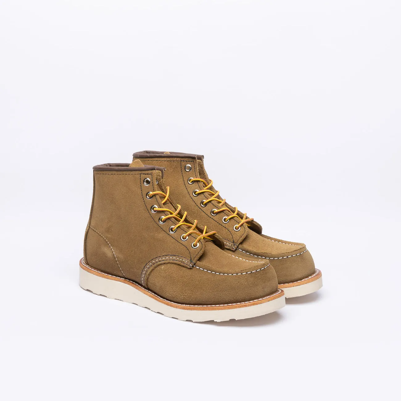 Stivale derby Red Wing Classic Moc 8881 in camoscio beige