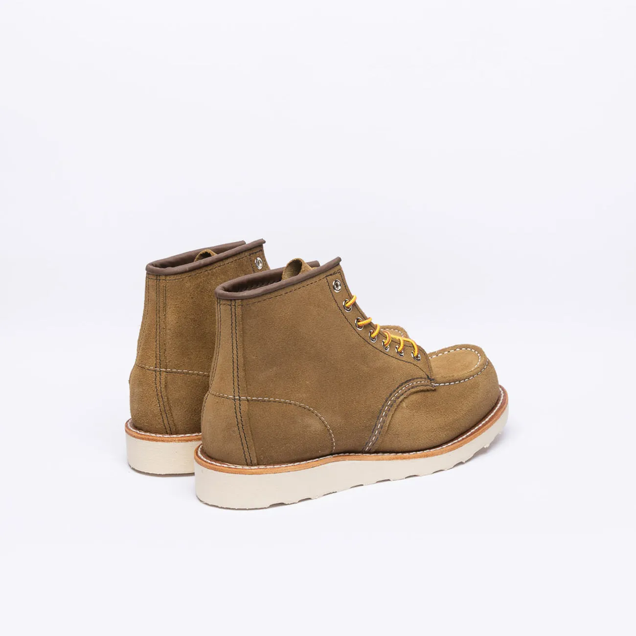 Stivale derby Red Wing Classic Moc 8881 in camoscio beige
