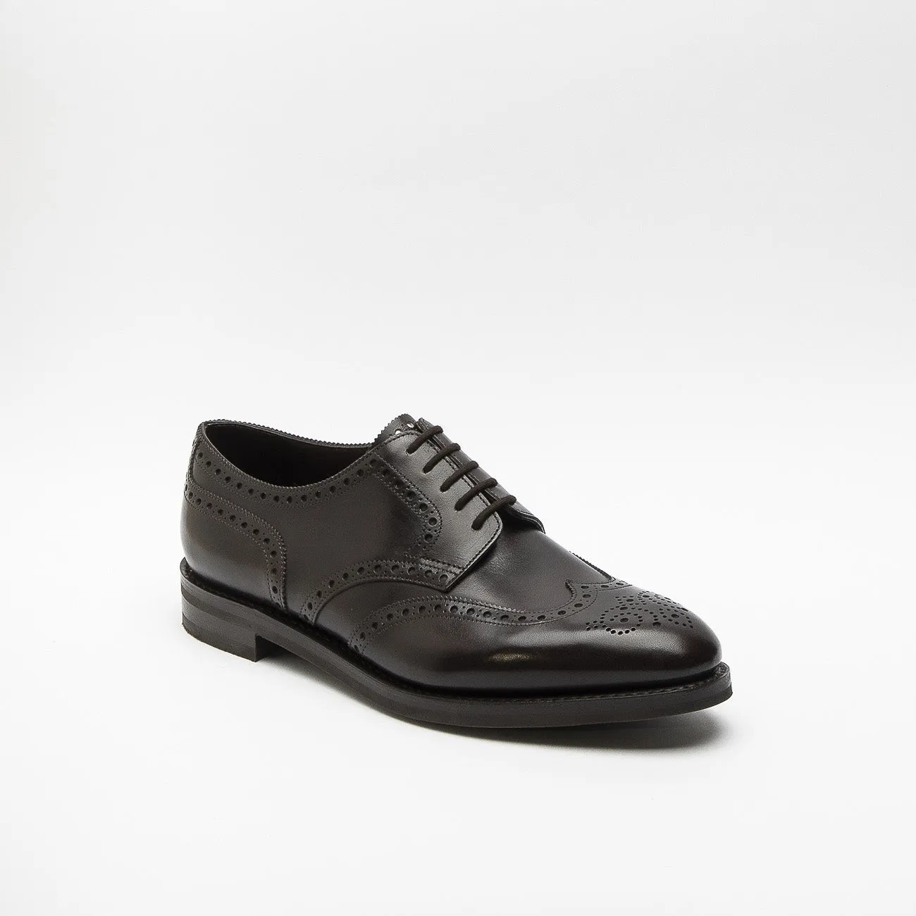 Stringata derby John Lobb Hayle in pelle marrone (Dark Brown Misty)