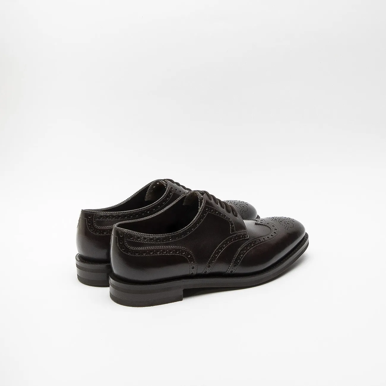 Stringata derby John Lobb Hayle in pelle marrone (Dark Brown Misty)
