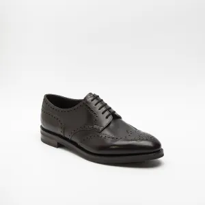 Stringata derby John Lobb Hayle in pelle marrone (Dark Brown Misty)