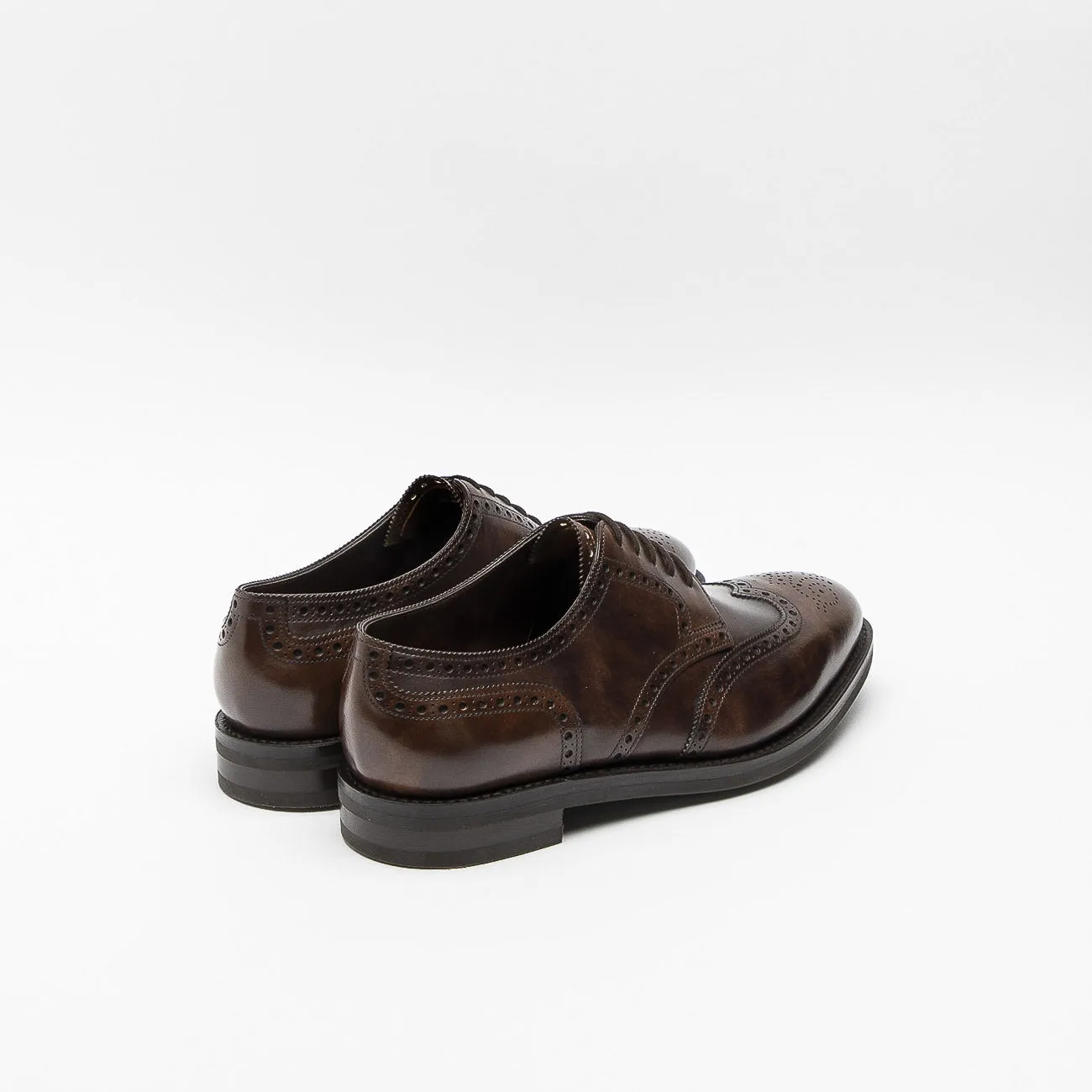 Stringata derby John Lobb Hayle in pelle marrone (Dark Brown Museum)