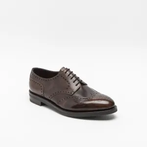 Stringata derby John Lobb Hayle in pelle marrone (Dark Brown Museum)