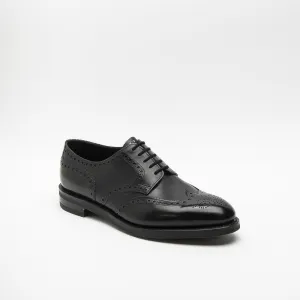 Stringata derby John Lobb Hayle in pelle nera