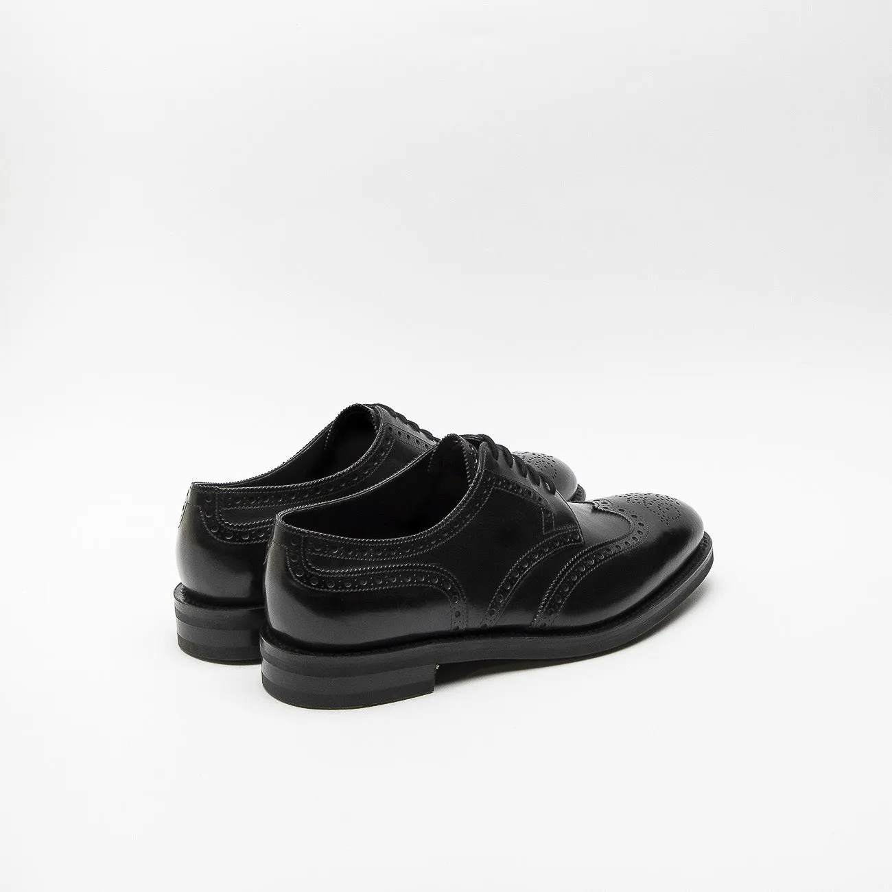 Stringata derby John Lobb Hayle in pelle nera