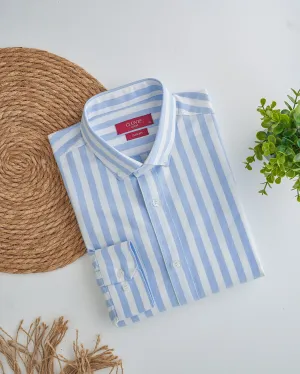 Striped Oxford Shirt - Baby Blue ST149