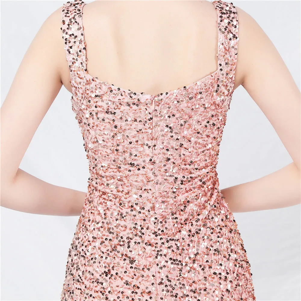 Stunning Handmade Sequin Long Evening Dress