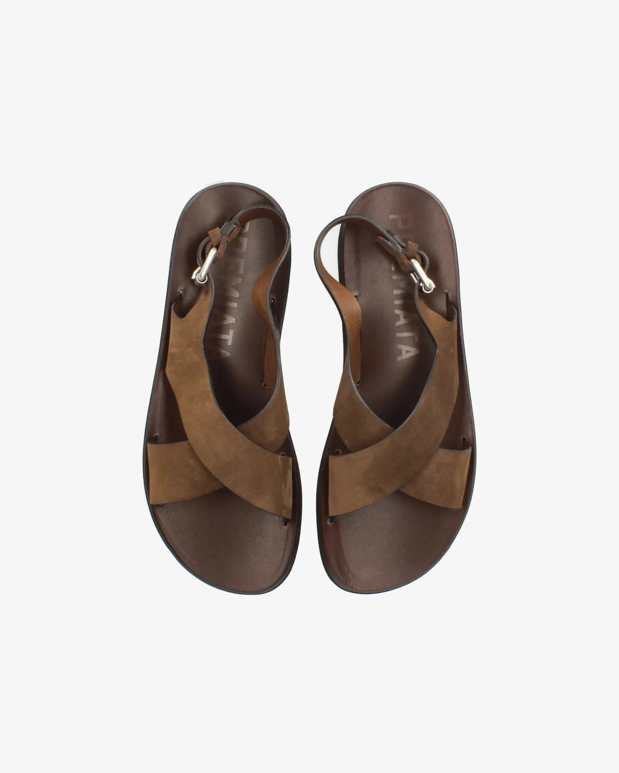 Suede Sandal with Leather Insole 32164B