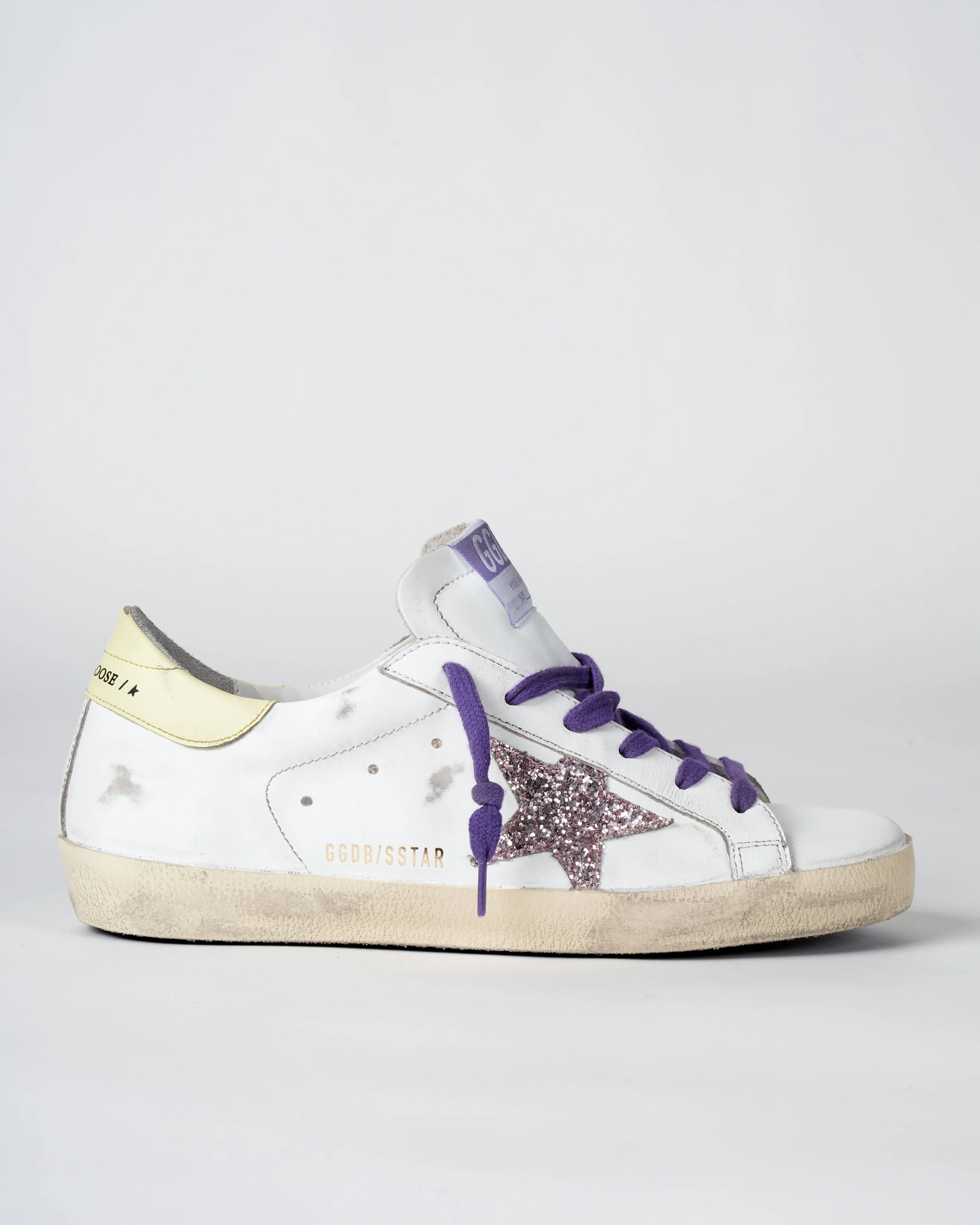 super-star sneaker - white/pink/yellow