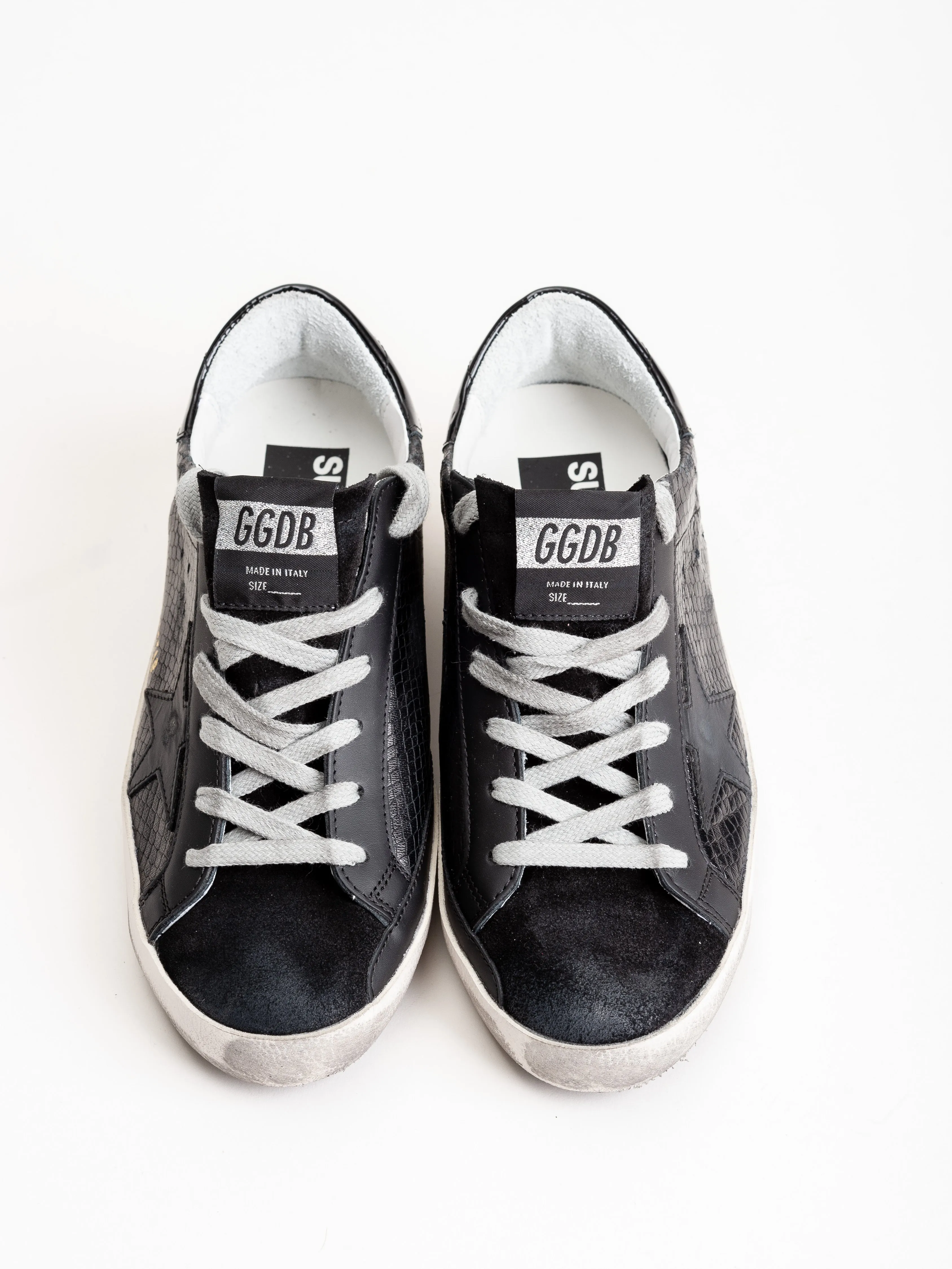 superstar sneaker - black snake