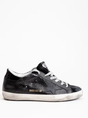 superstar sneaker - black snake