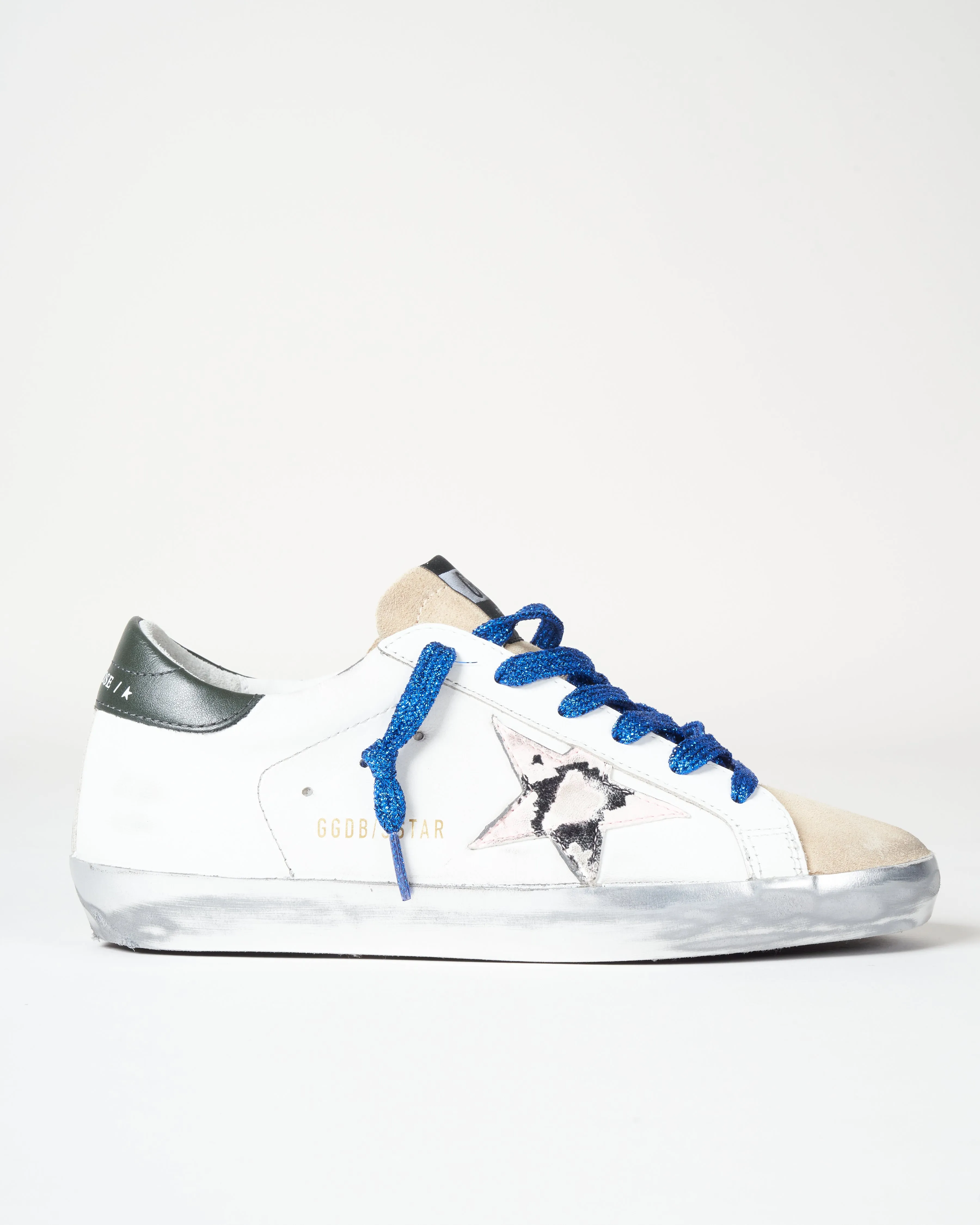 superstar sneaker - white/pink snake