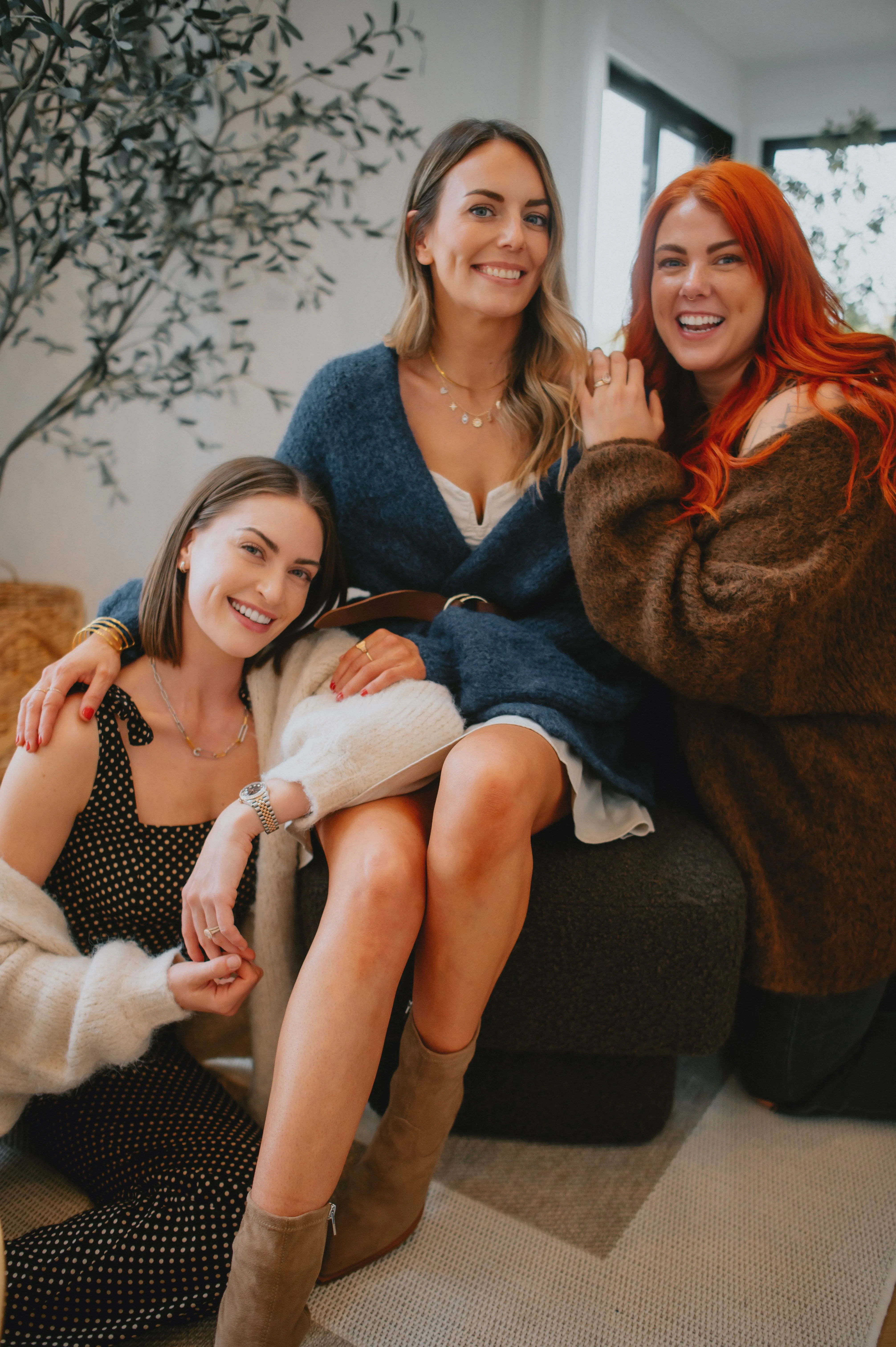 The Marlowe Cardigan x The Blush Home - Oxford Blue - PLUS