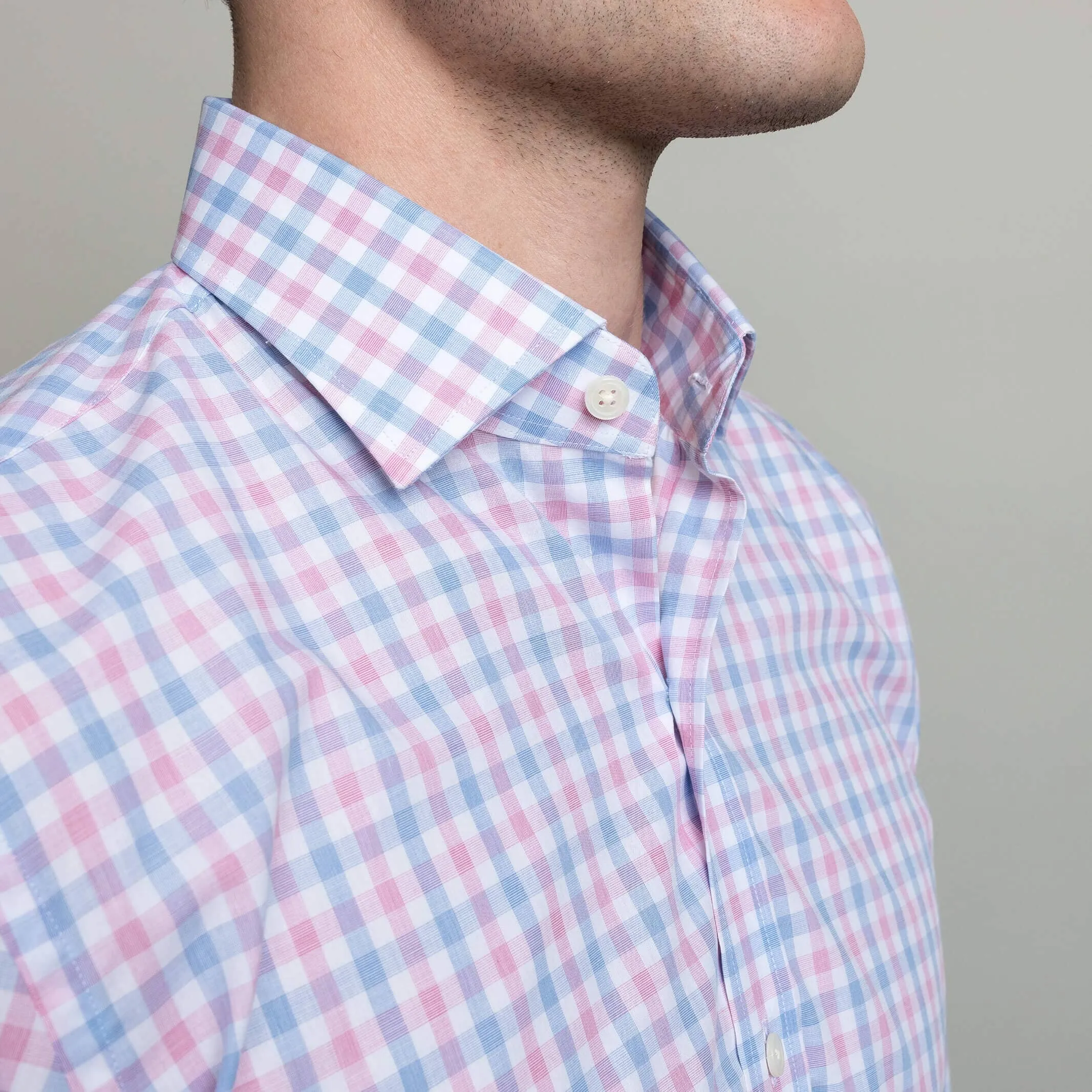 The Pink Rollins Plaid Custom Shirt