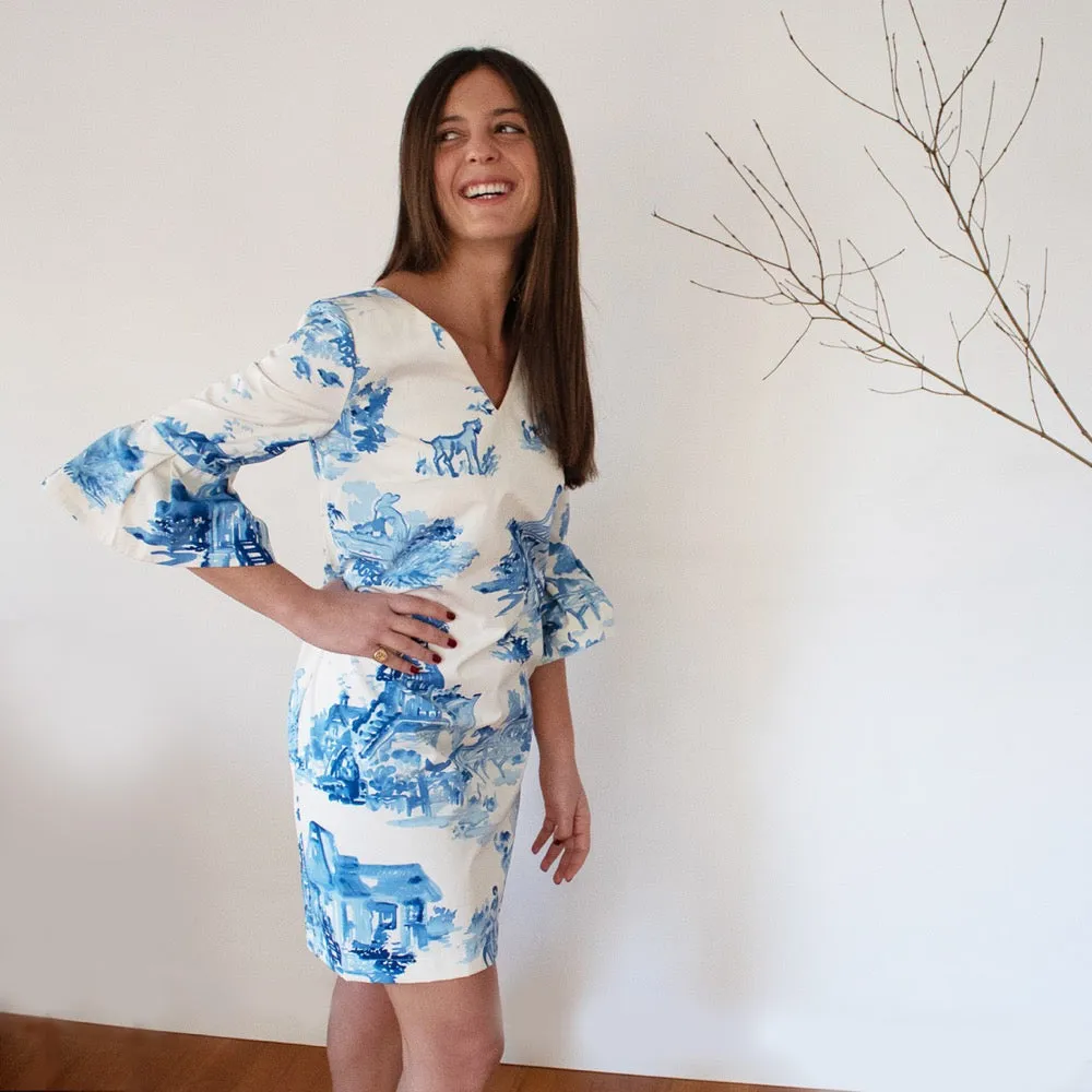 Tintoretto White and Blue Dress
