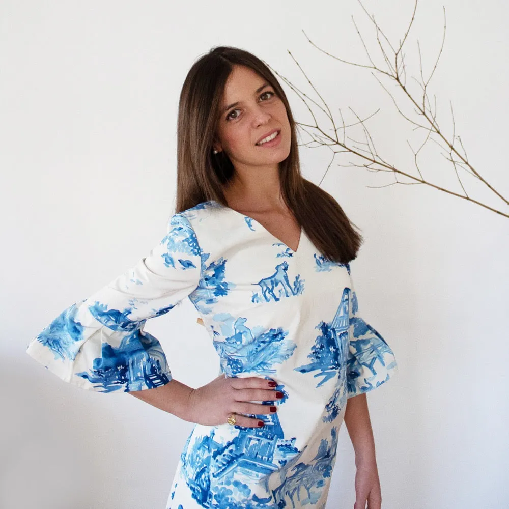 Tintoretto White and Blue Dress