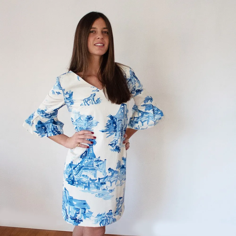 Tintoretto White and Blue Dress