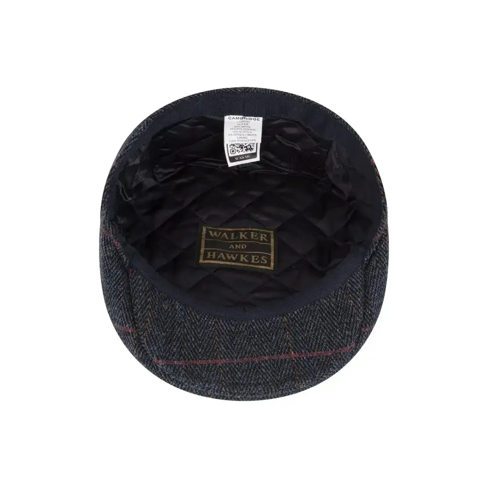 Unisex Derby Tweed Blue Cap