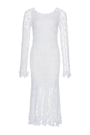 Vanilla White Midi Dress
